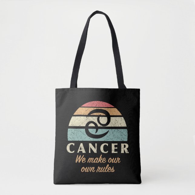 Bolso De Tela Reglas Zodiac de Cáncer Gracioso (Anverso)