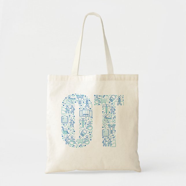 Bolso De Tela Rehabilitación OT de la terapia profesional (Frente)