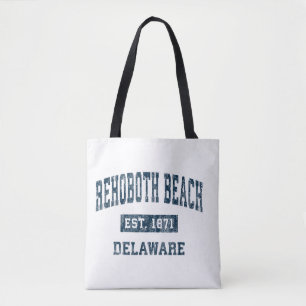 Bolso De Tela Rehoboth Beach Delaware DE Diseño Deportivo Vintag
