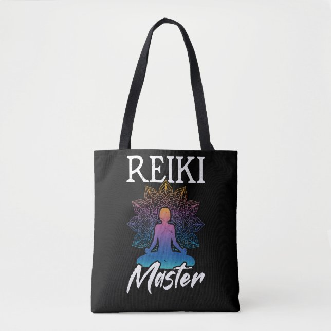 Bolso De Tela Reiki Master Chakra Energía Yoga Meditación Espíri (Anverso)