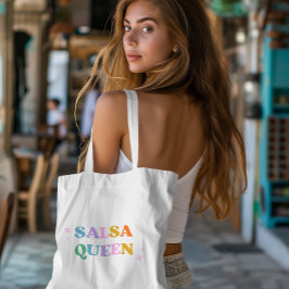 Bolso De Tela reina de baile de salsa latino moderno simple