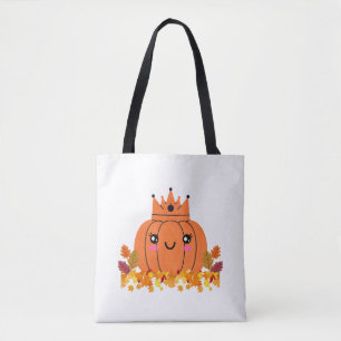 Bolso De Tela Reina de calabaza Camisa de Halloween estética d