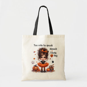 Bolso De Tela Reina de Caramelos de Halloween con Sassy Espeluzn