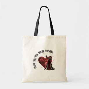 Bolso De Tela Reina de corazones - apagado con su cabeza