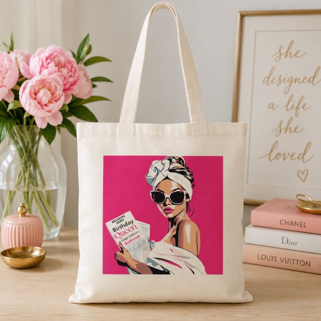 Bolso De Tela Reina de Cumpleaños Personalizada de Moda (Subido por el creador)
