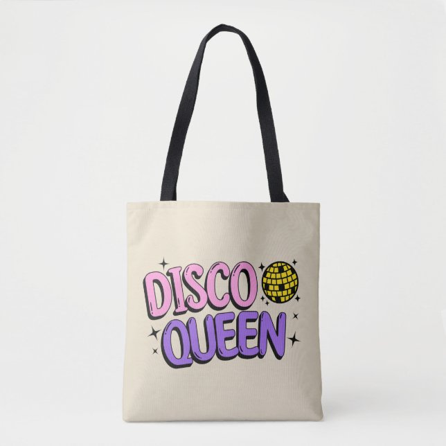Bolso De Tela Reina de disco (Anverso)