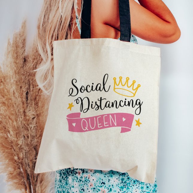 Bolso De Tela Reina de distanciamiento social (Subido por el creador)