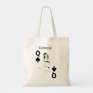 Bolso De Tela Reina de espadas Chica bikini Thunder_Cove