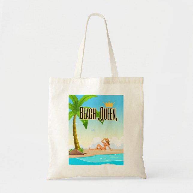 Bolso De Tela reina de la voz (Frente)