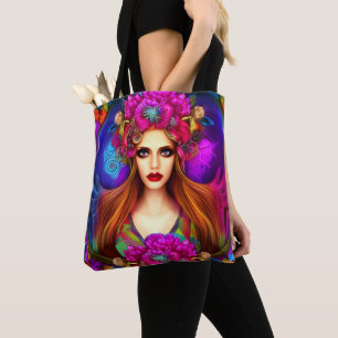 Bolso De Tela Reina de las flores