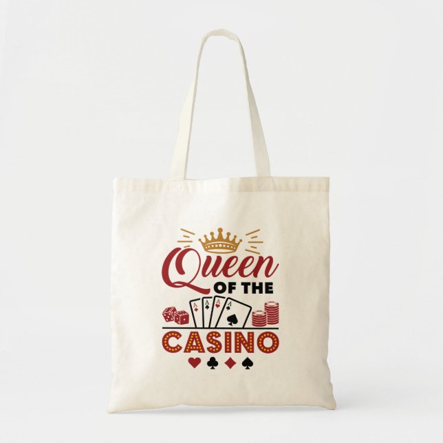 Bolso De Tela Reina de los juegos de azar de Casino Vegas (Frente)