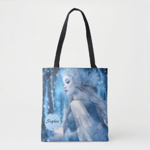Bolso De Tela Reina de nieve de belleza congelada en el país de 