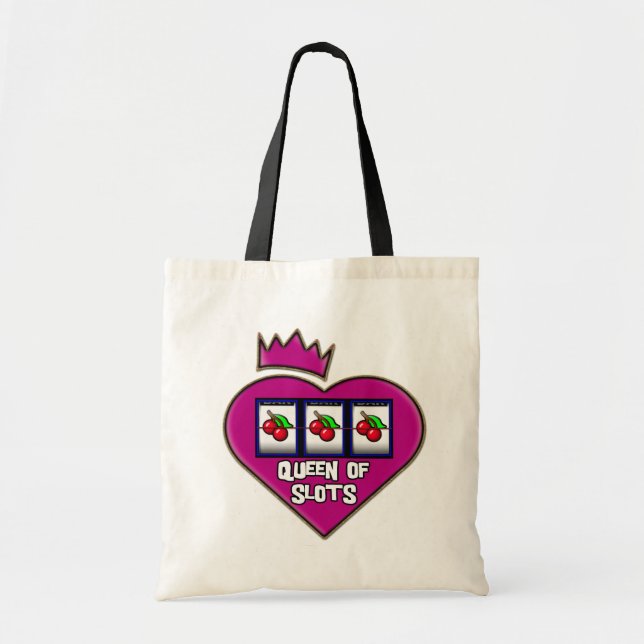 BOLSO DE TELA REINA DE RANURAS (Frente)
