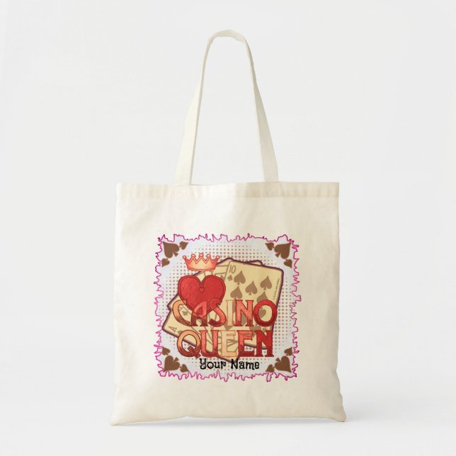 Bolso De Tela Reina del Casino Caliente (Frente)