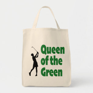 Bolso De Tela Reina del golf verde