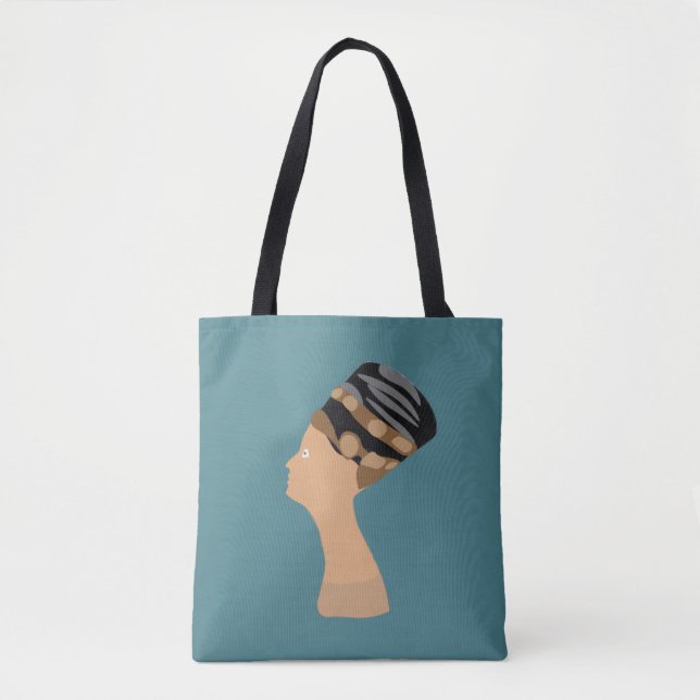 Bolso De Tela Reina egipcia Nefertiti (Anverso)