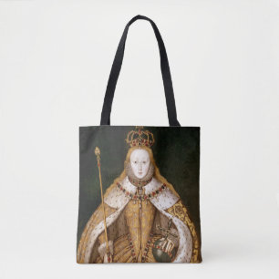 Bolso De Tela Reina Elizabeth I en trajes de la coronación