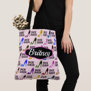 BOLSO DE TELA REINA ESTILOSA PERSONALIZADA Y PERSONALIZADO SHOE