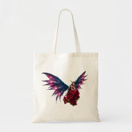 Bolso De Tela Reina Hada de Fantasía Oscura con Alas de Mariposa