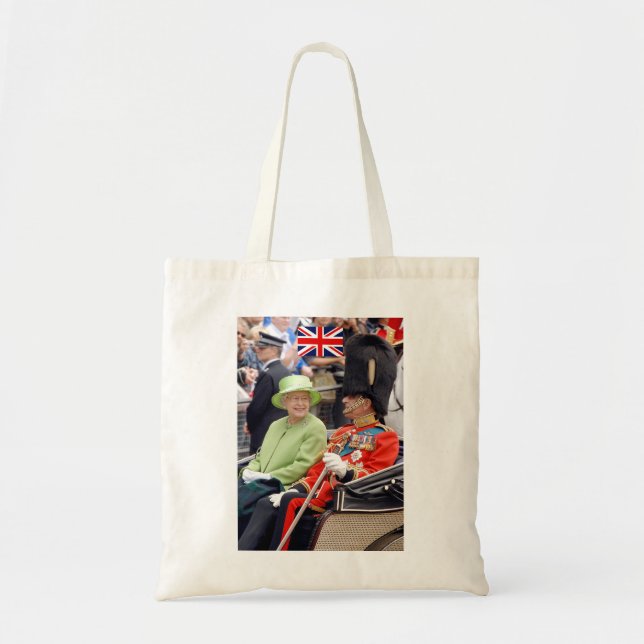Bolso De Tela Reina Isabel Duque de Edimburgo (Frente)