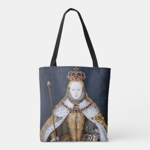 Bolso De Tela Reina Isabel I de Inglaterra en Robe de Coronación