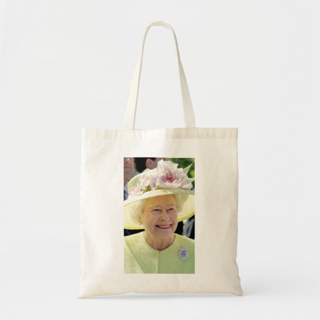 Bolso De Tela Reina Isabel II en la carrera Gorra turquesa (Frente)