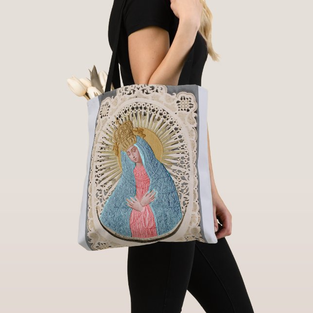 Bolso De Tela Reina Madonna del cielo en la encaje (Detalle)