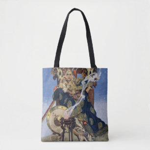 Bolso De Tela Reina Maeve Princesa Guerrera Arte Fantástico