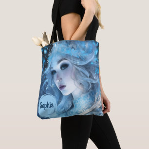 Bolso De Tela Reina mística del hielo - Fantasía arte de diosa d