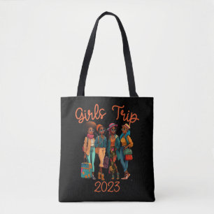 Bolso De Tela Reina negra Chicas recorren vacaciones afroamerica