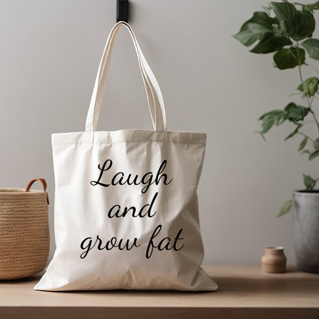 Bolso De Tela Reírse y cultivar humor negro diciendo (Subido por el creador)