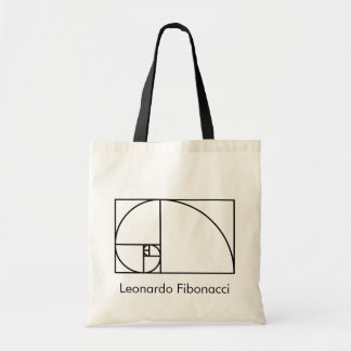 Bolso De Tela Relación de oro fibonacci - arte matemático único