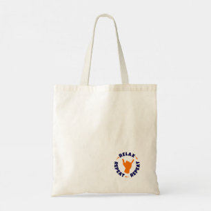Bolso De Tela Relájate. Repite. Repite.