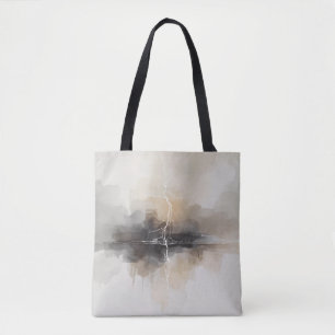 Bolso De Tela Relámpago abstracto en estampado neutrales