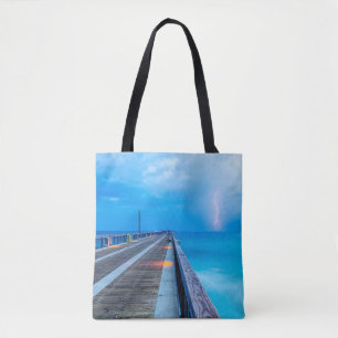 Bolso De Tela Relámpago En El Pier Navarre Beach