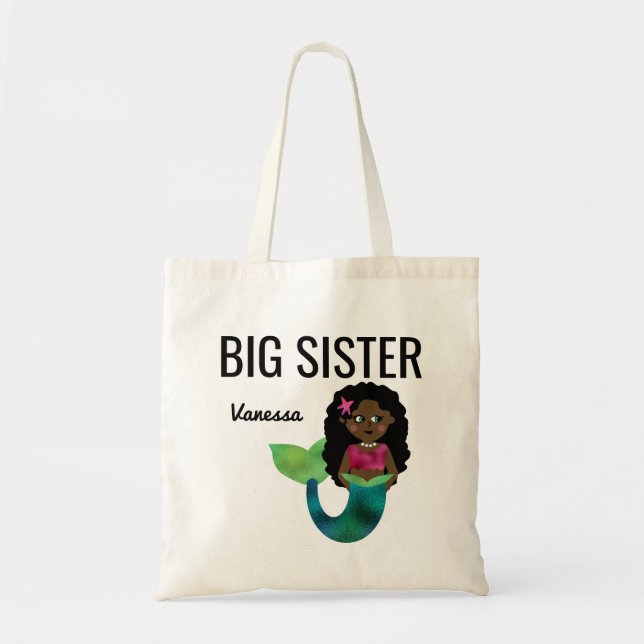 Bolso De Tela Relieve metalizado del chica afroamericano de la (Frente)