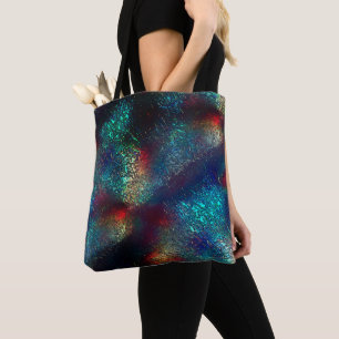 Bolso De Tela Relieve metalizado rocoso o de aluminio con plásti