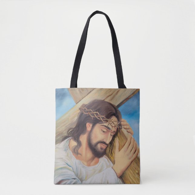 Bolso De Tela Religión cristiana Jesucristo (Anverso)