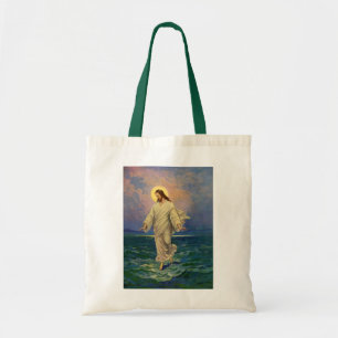 Bolso De Tela Religión Vintage, Jesucristo caminando sobre el ag