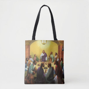 Bolso De Tela Religión Vintage, Última Cena con Jesucristo