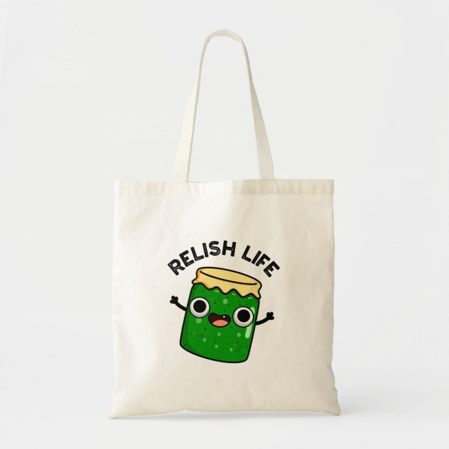 Bolso De Tela Relish Life Funny Food Pun (Frente)