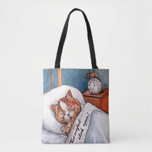 Bolso De Tela Reloj de alarma ruidoso, Louis Wain