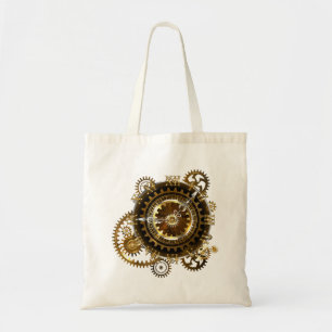 Bolso De Tela Reloj de vapor con engranajes antiguos