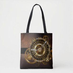 Bolso De Tela Reloj de vapor con engranajes antiguos