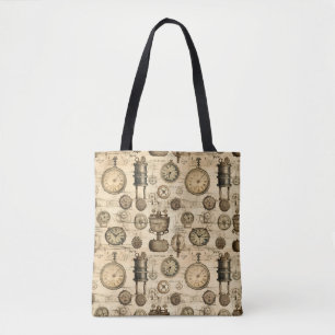 Bolso De Tela Reloj de vapor de color rugoso (14)
