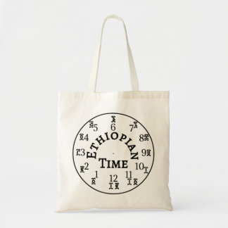 Bolso De Tela Reloj etíope de la hora de la televisión - amháric