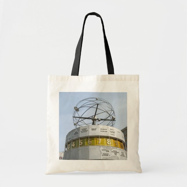 Bolso De Tela Reloj mundial en Berlín (Frente)