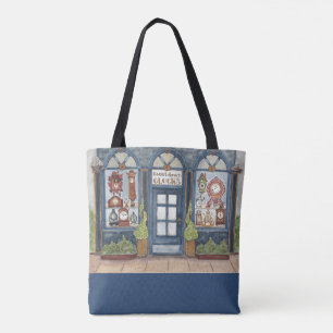 Bolso De Tela Relojería Acuarela