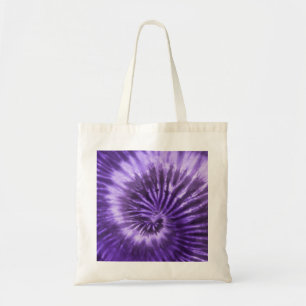 Bolso De Tela Remolino en espiral de teñido en nudos - Morado