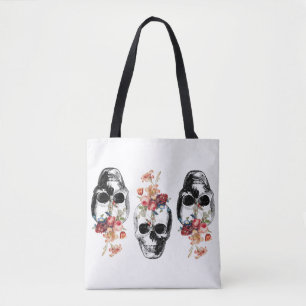 Bolso De Tela Renacimiento - Flor de cráneo